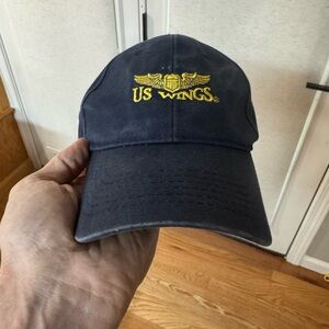 US Wings Hat Shasta Wear Cap American Flag Adjustable Strap